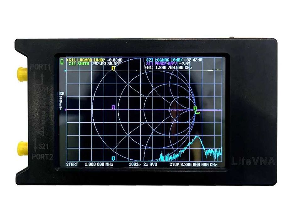 LiteVNA 64 - портативний векторний аналізатор кіл  50KHz-6.3GHz - новий у комплекті