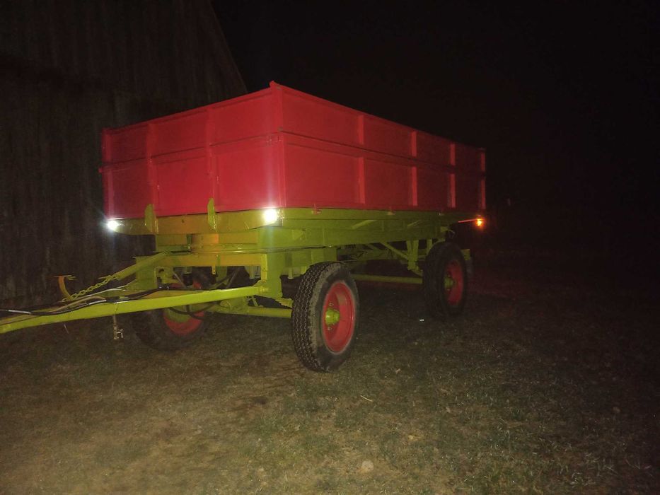 Przyczepa wywrotka Sanok autosan D-47A 3-str, mtz 82 belarus