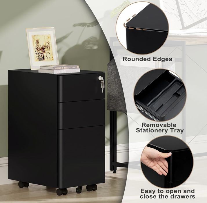 Bloco de Gavetas para Secretária WOLTU