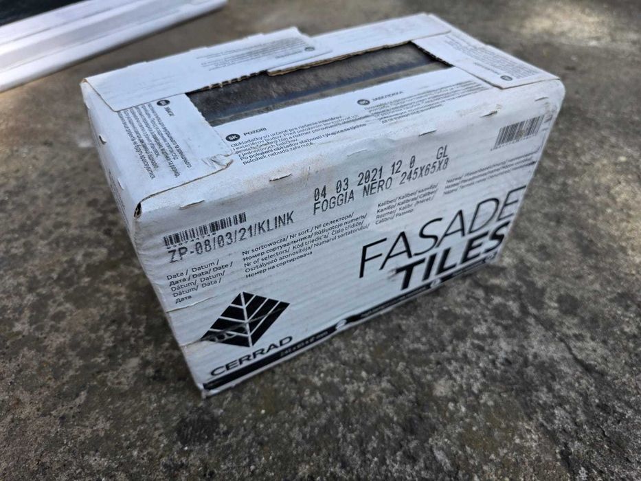 Płytki Cerrad Foggia Nero 6.5x24.5