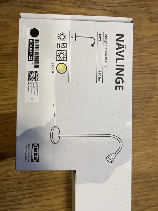 Lampka biurkowa/stolikowa czarna IKEA NAVLINGE nowa