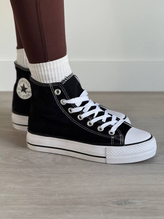 Кеди Converse All Star на високій підошві ,конверси на платформі 4см