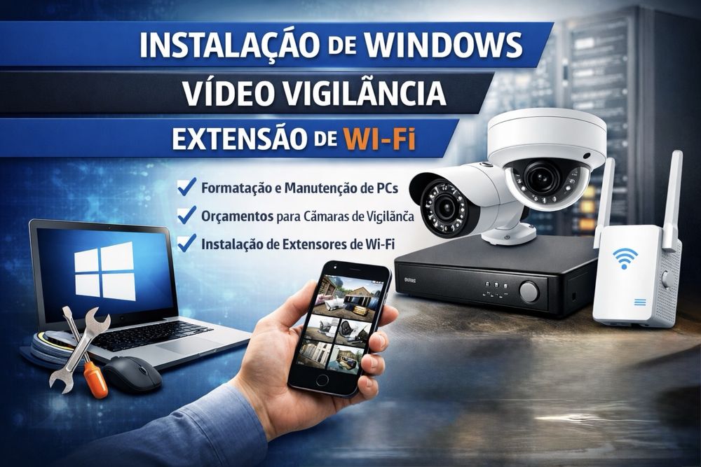 Serviços de Informática  instalacao de windows e Redes – Ao Domicílio