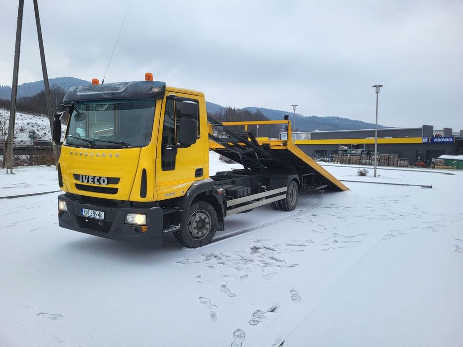 Iveco EuroCargo 120E18  Iveco 120E18 - platforma i widelec - KLIMA