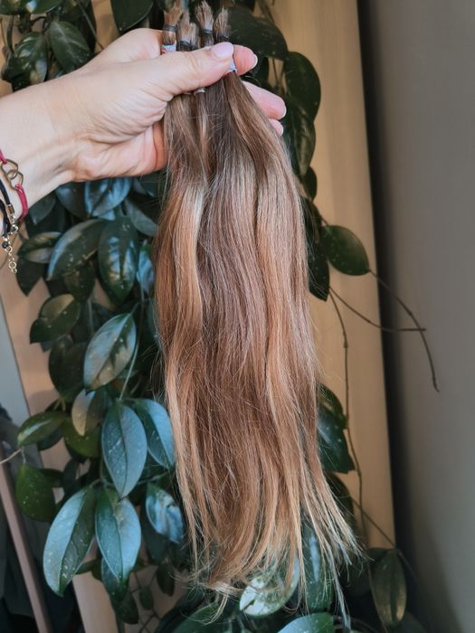 Włosy dziewicze ciemny blond