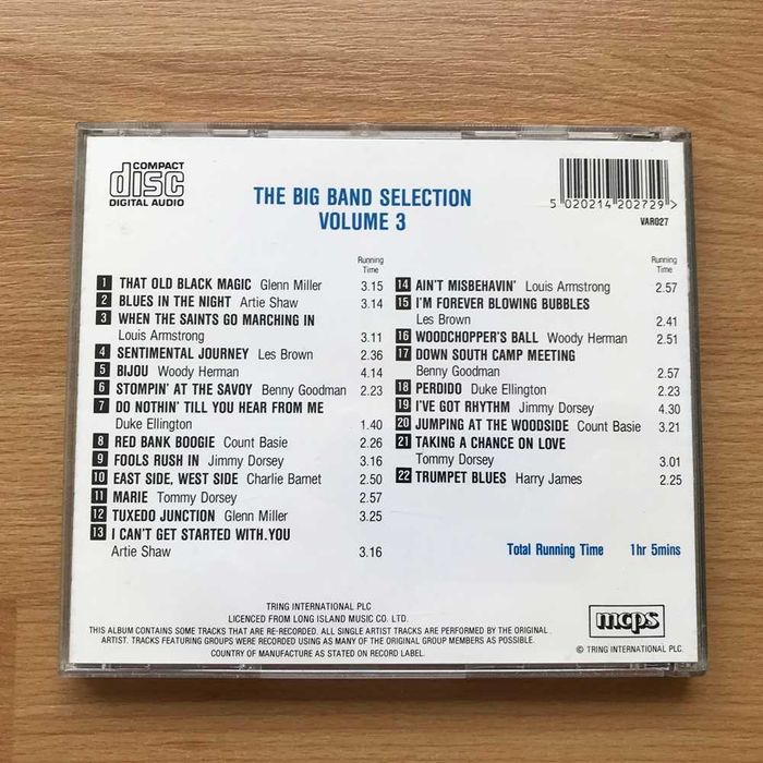 Discos cd jazz big band Glenn Miller Duke Ellington Count Basie