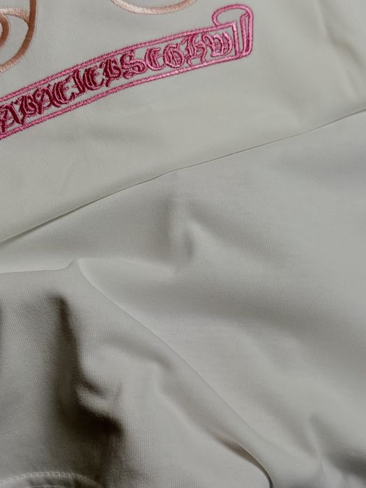 Футболка з вишивкою CHROME HEARTS біла УНІСЕКС всі розміри
