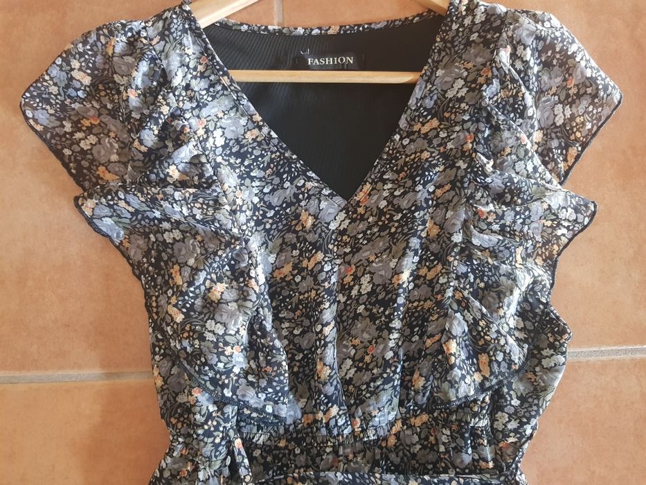 Vestido comprido estampado