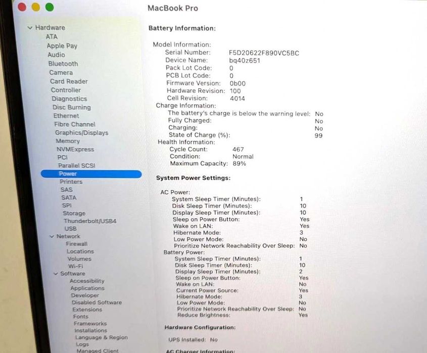 MacBook Pro 16 2021 Ідеал Стан Акум 90% M1 Pro 16ядер 16Gb опер 512gb SSD Без Дефектів чи Нюансів. Повний комлект, стан як з магазину.