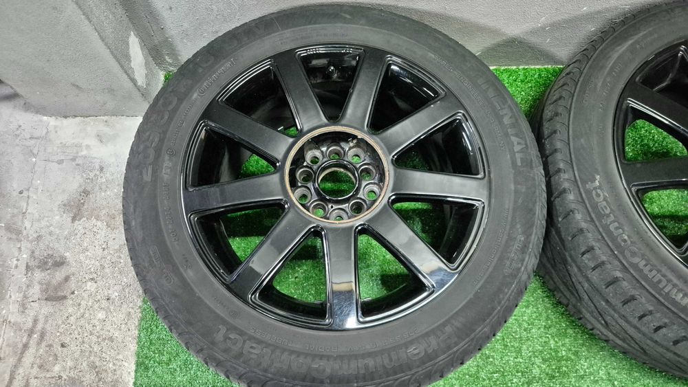 4 Jantes 16 Polegadas Dupla Furacao 5x100 e 5x112 Sline Preto Brilho com Pneus 205/55R16
