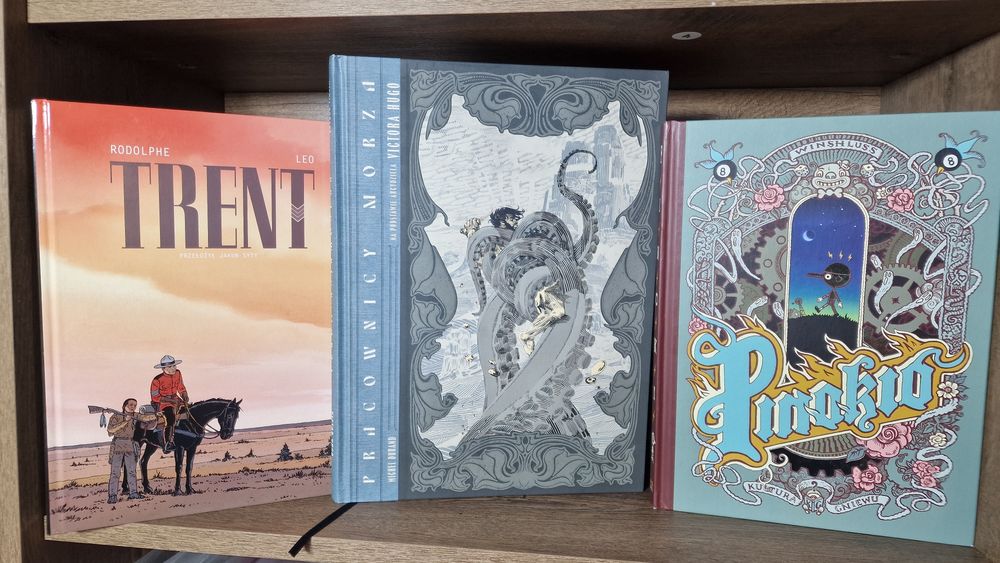 Zestaw komiksów: Trent (Lost in Time), Pracownicy Morza (Egmont), Pinokio (Kultura Gniewu) | Komplet