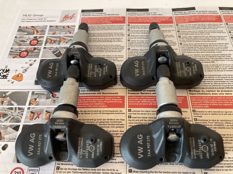 Датчики Тиску Шин VW.3AA907275.RDE013.1K0907253C
