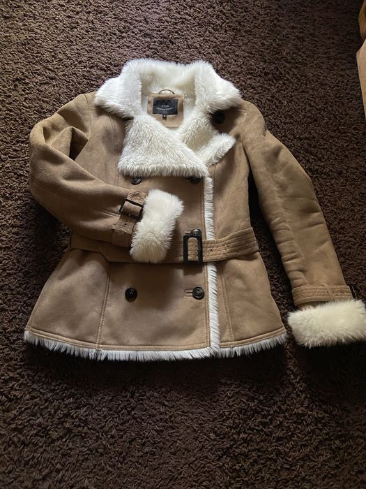 Дублянка жіноча із штучної замші і хутра , фірма O’STIN, р.S