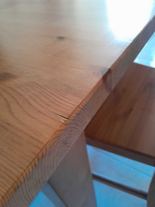 Mesa extensível ikea pinho mel e 4 cadeiras