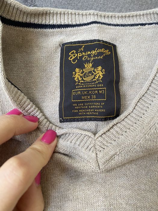 Sweter męski beżowy Rozmiar S (mex 38)