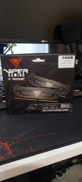 Patriot Viper steel 4×8 / 32gb kit gaming 3200mhz CL16. ОЗУ /  DDR4