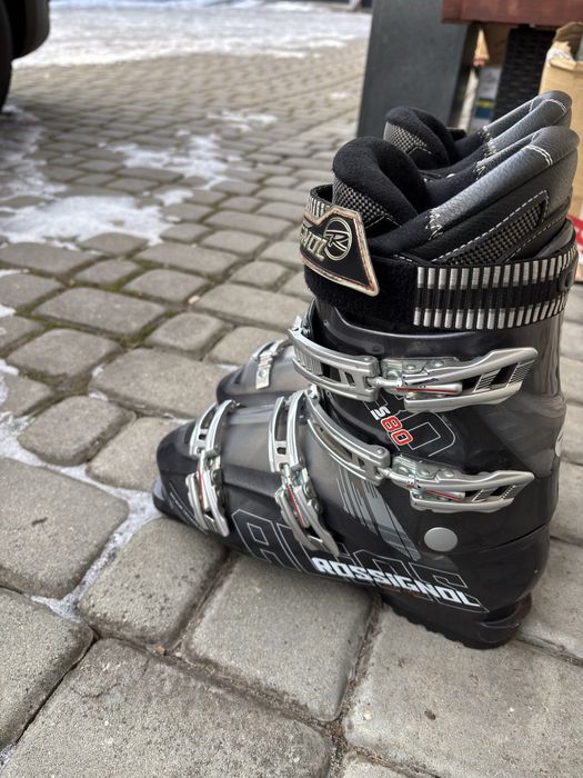 Zestaw Komplet Narciarski Narty Buty Kijki JAK NOWY