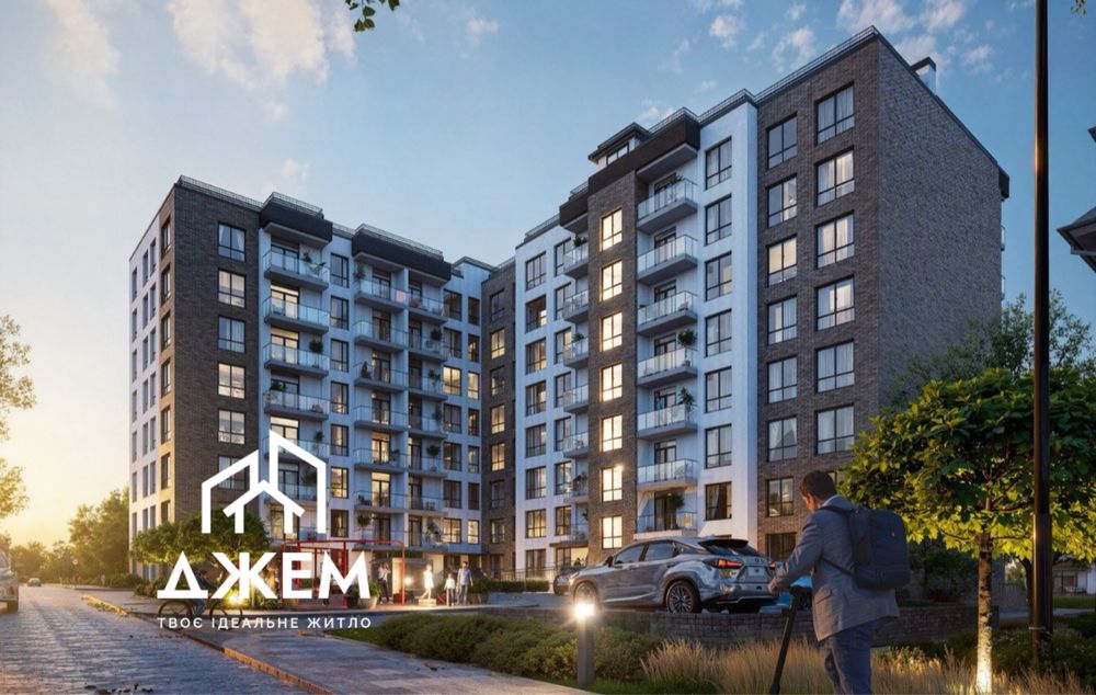 1 кімнатна з гардеробом від забудовника в новобудові. ЖК Джем 2.0