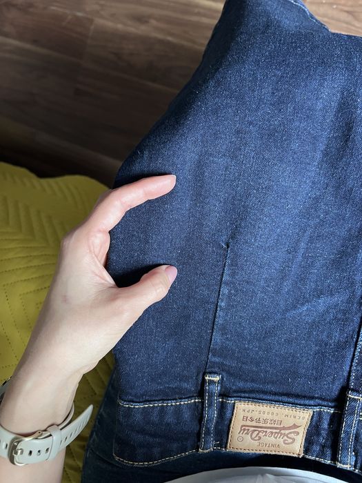 34(XS) granatowa spódnica jeans Superdry