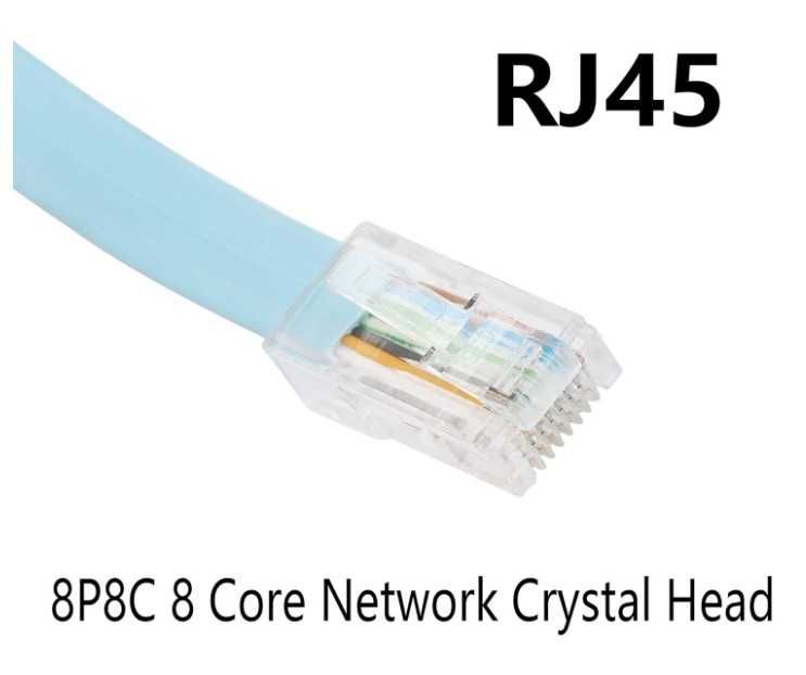 Kabel RJ45 na port szeregowy RS232 Cat5 1.5m szary CERRXIAN