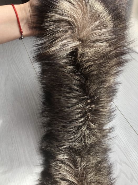 Воротник чернобурки мех