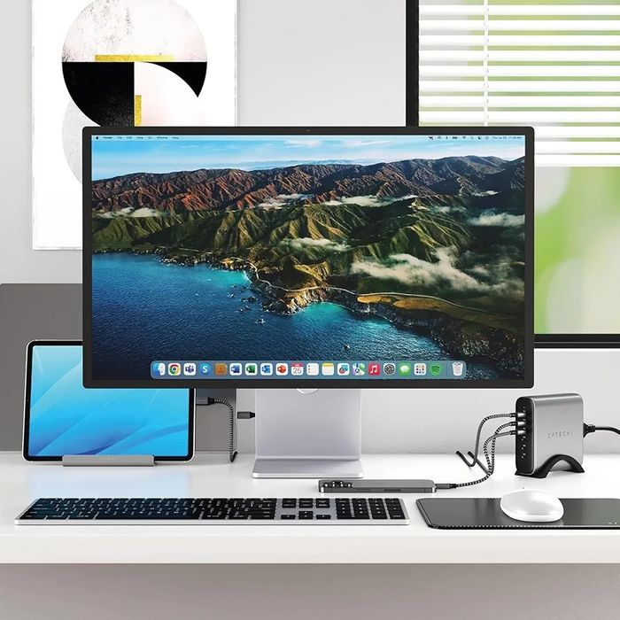 Клавіатура Satechi Slim X3 Bluetooth бездротова підсвічена сіра US