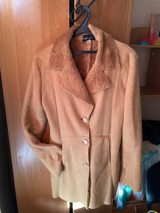 Дублянка жіноча,бу,48-50 розмір,штучна замша