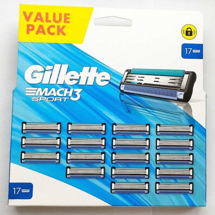 Gillette Mach3 леза для гоління 4,6,8,17,18 шт в упаковці Оригінал