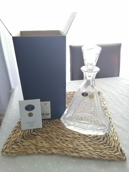 Garrafa / decanter Bohemia Cristal 24% antiga - nova