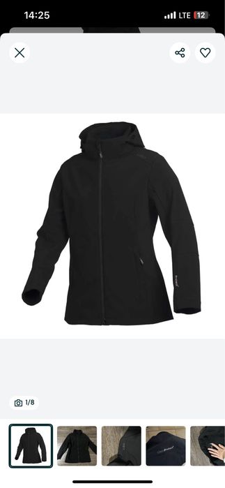 Куртка термо cmp чорна на флісова вітровка