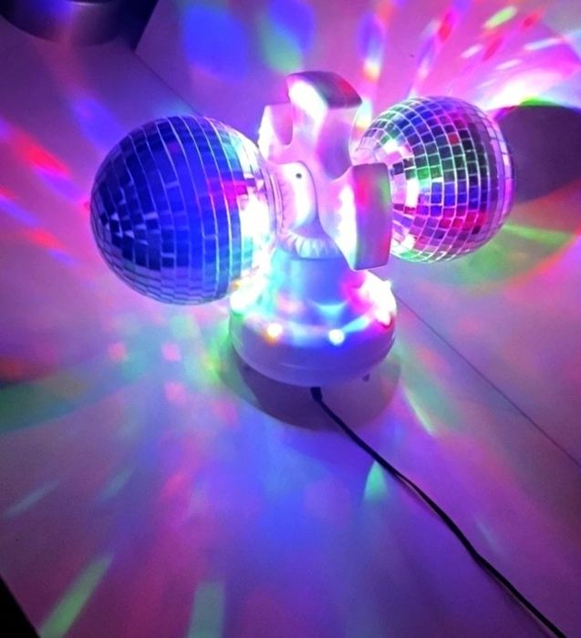 Подвійна дзеркальна диско-куля Music Twin Mirror Ball