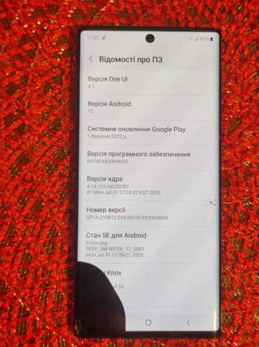 Продам телефон samsung note 10