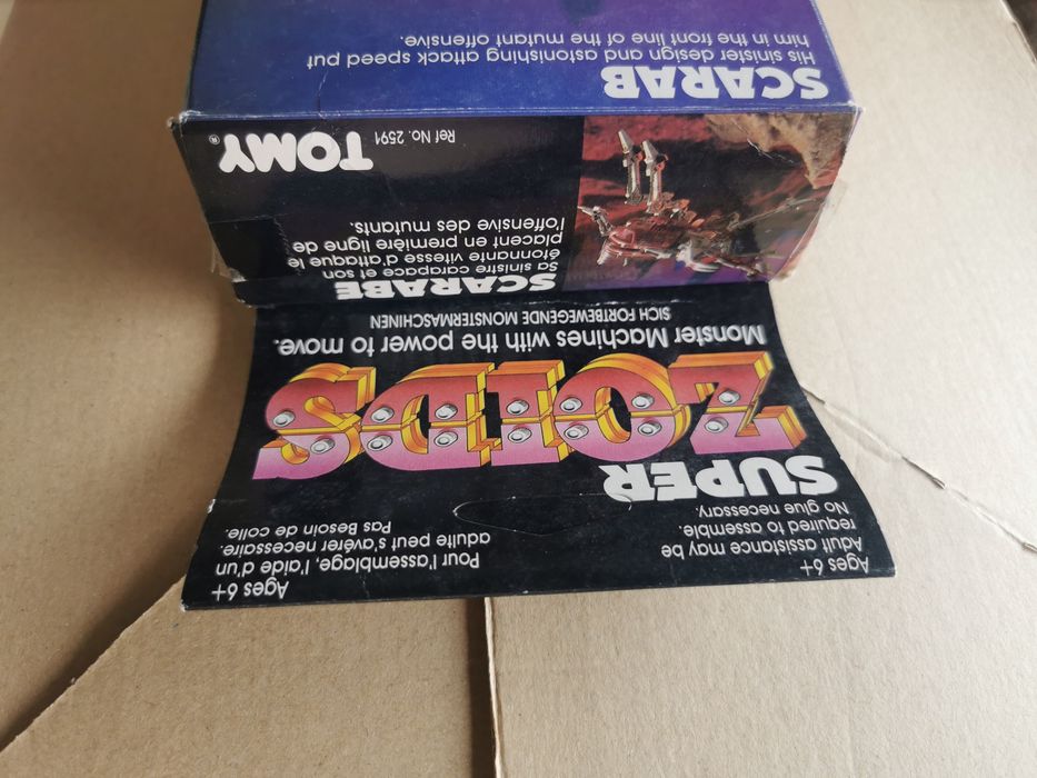 VAZIA!! Caixa Original Zoids Scarab