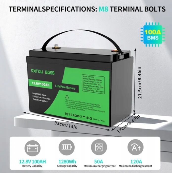 Акумулятор LiFePo4 100A