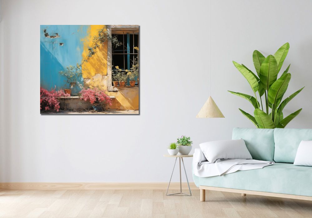 Obraz 100x90cm Słoneczna Ulica