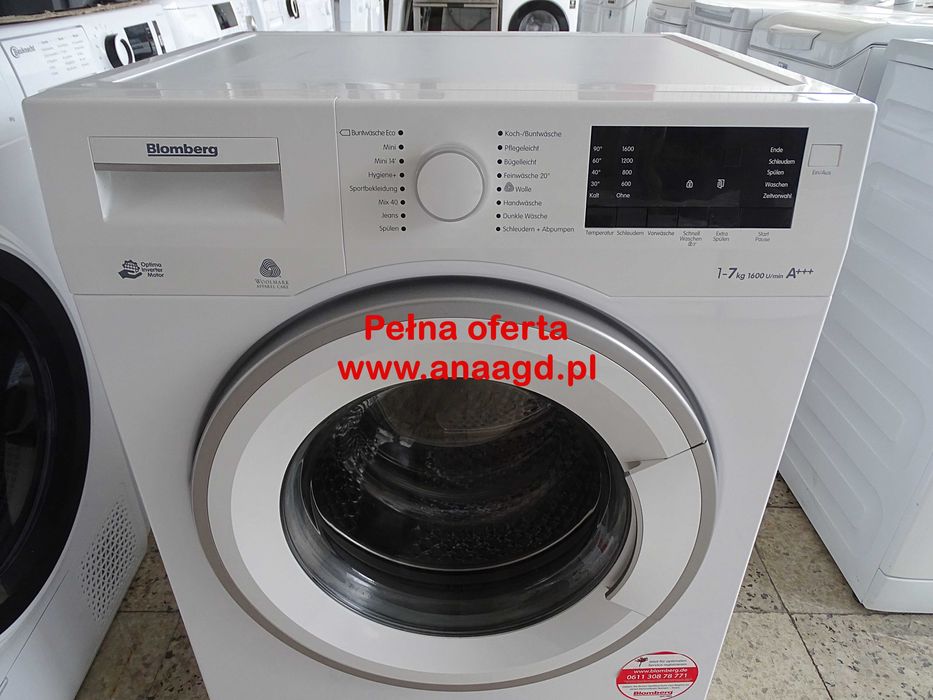 Pralka BLOMBERG WAF 71620 A+++ 7 kg  GWARANCJA Duży Wybór Sprzętu AGD