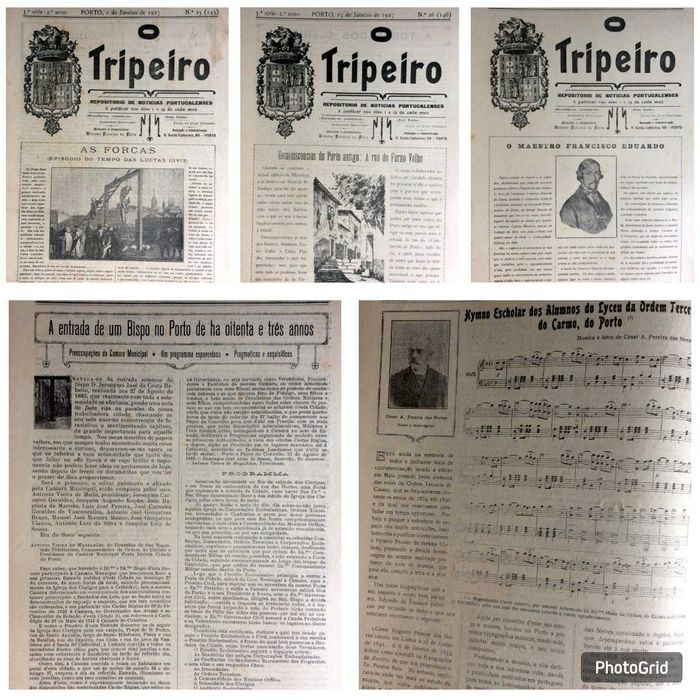 Um pouco da história do Porto. O TRIPEIRO. Ano completo de 1927