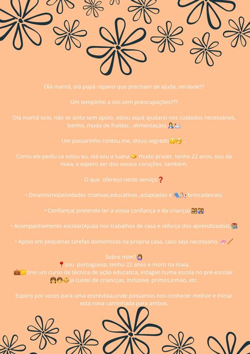 Serviço babysitting