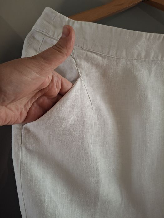 Biała spódnica Tatuum lniana letnia 40