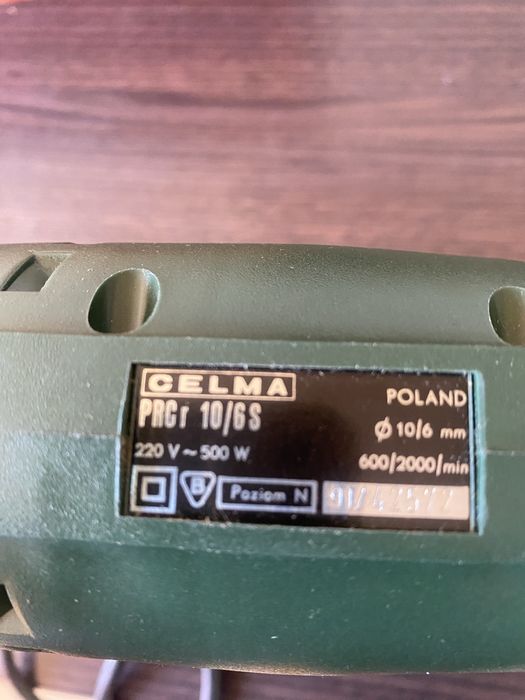 Wiertarka celma PRCr 10/6S  500W nowa