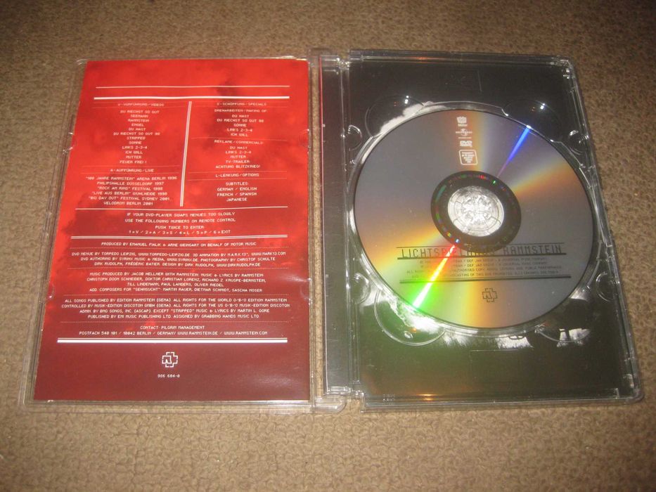 DVD musical dos Rammstein "Lichtspielhaus" Caixa Jewel Case!