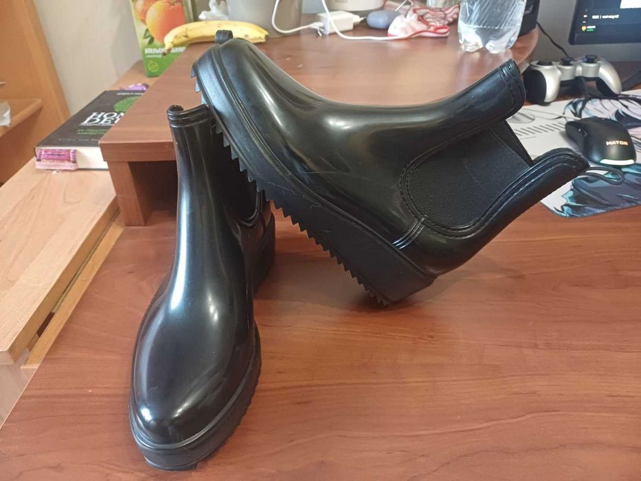 Жіночі гумові чобітки 39р, 25,5см