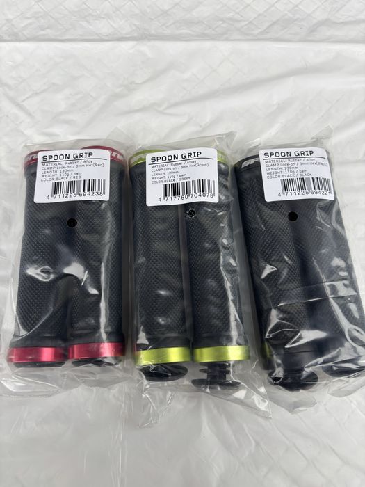 Nowe chwyty rowerowe skręcane Spank Spoon Lock-on Grip