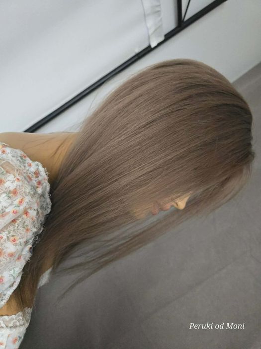 Topper włos europejski ciemny blond