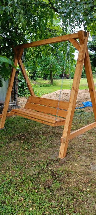 Huśtawka drewniana
