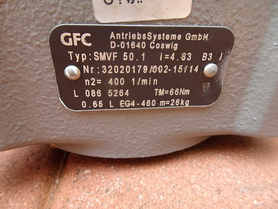 motoreduktor przekładnia kątowa 2,2kw 400 obrotów 1 fazowy 230v