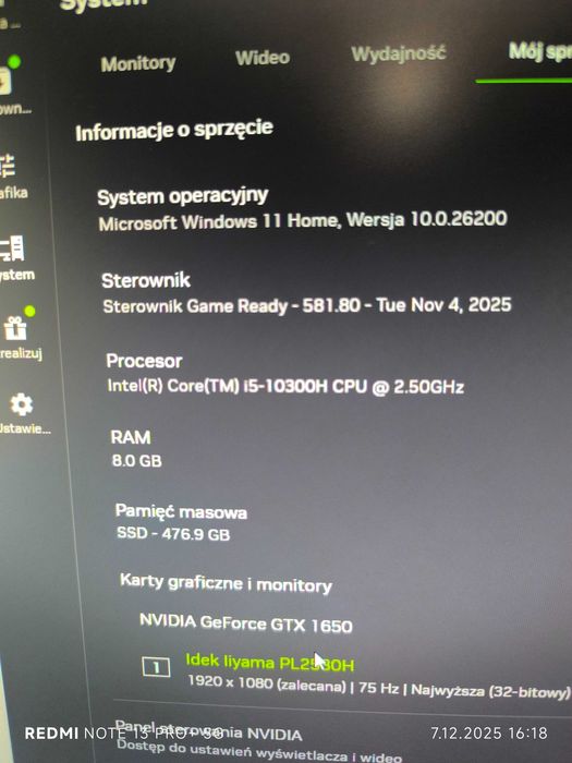 Laptop gamingowy Acer Nitro 5 GTX 1650!Okazja!