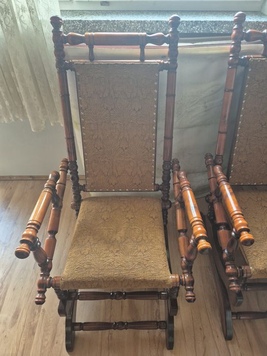 2 Fotele bujane , drewniane