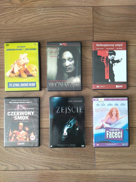 Sprzedam sześć filmów na DVD