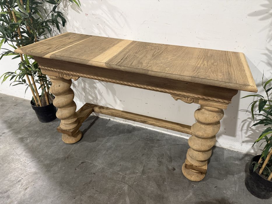 Ładna dębowa konsola na przedpokój toaletka lite drewno dowóz wysyłka